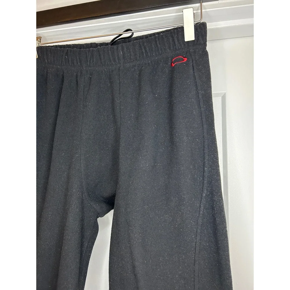 Oakley Mens Black Fleece Base Layer Thermal Pants Size Large Leggings Drawstring